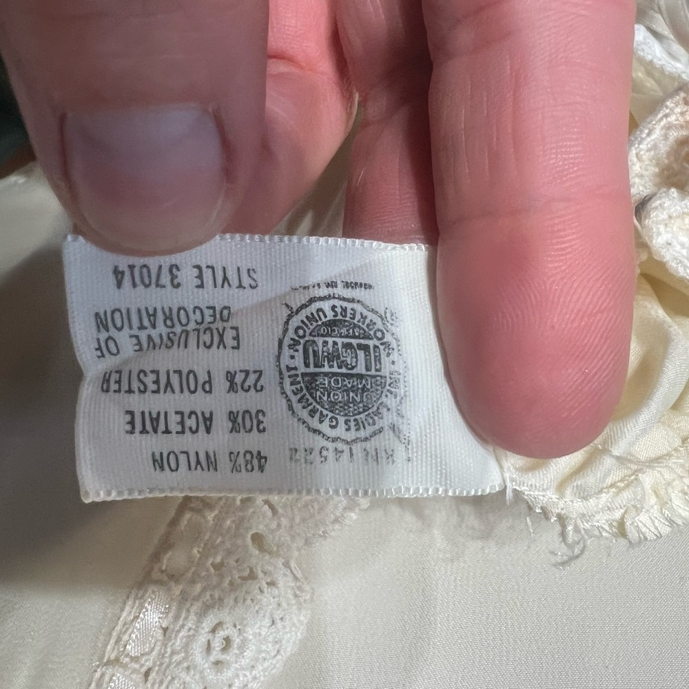 Dior Cream Lace Trim Gown - Picture 8 of 8